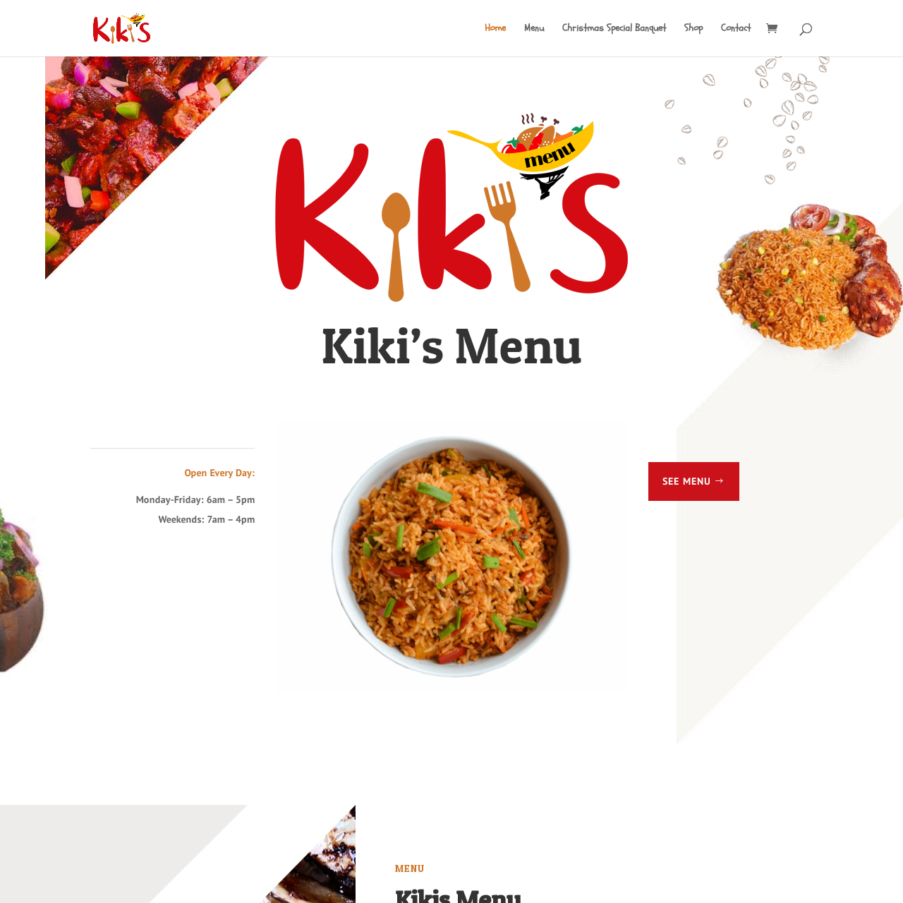 kikis menu.co.uk